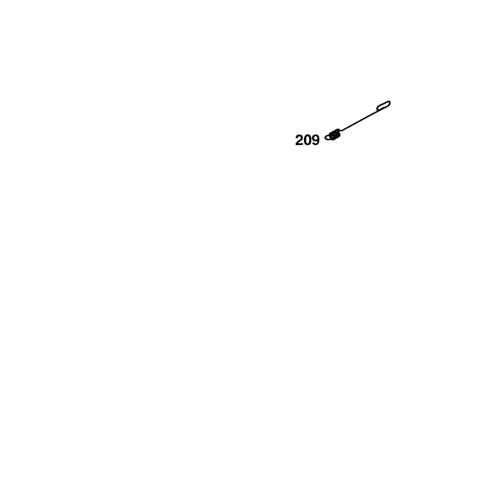 Governor-Spring Diagram and Parts List for 120600TO120699  Briggs and Stratton Engine